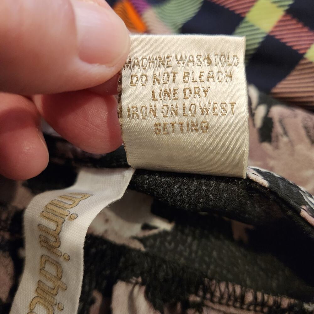 MIMI CHICA Black Purple Floral Lightweight Kimono Womens Medium M Boho Bohemian - Picture 4 of 7